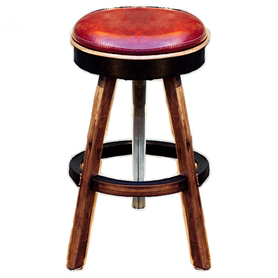 Classic Round Barstool Png 06282024