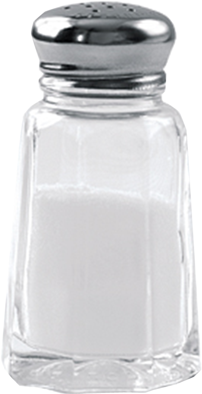 Classic Salt Shaker Filledwith White Salt