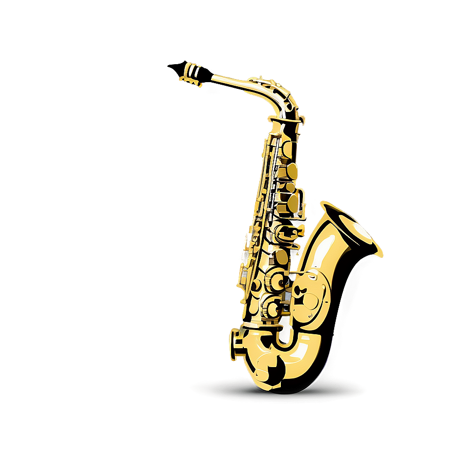 Classic Saxophone Design Png 05252024