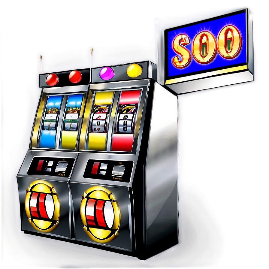 Classic Slot Machine Illustration