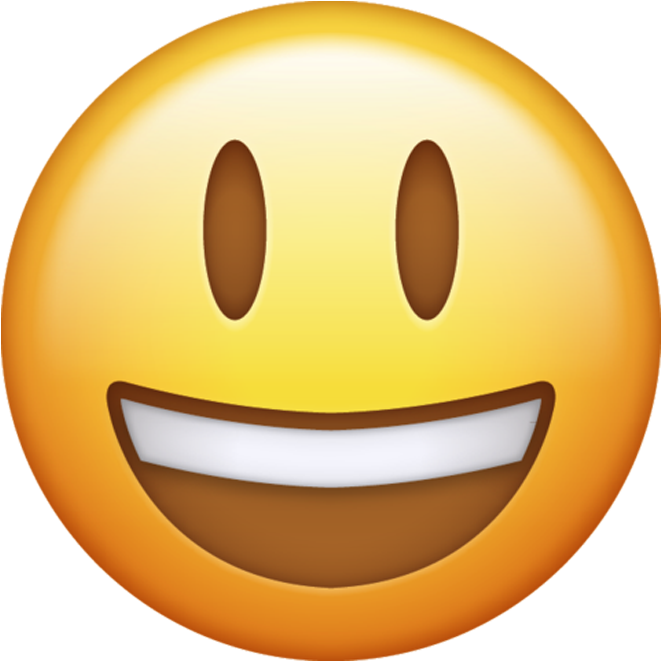 Whatsapp Single Emoji Png - Transparent Background Happy Emoji Png, Png Download PNG with transparent background