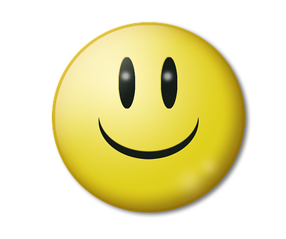 Classic Smiley Face Emoji PNG with transparent background