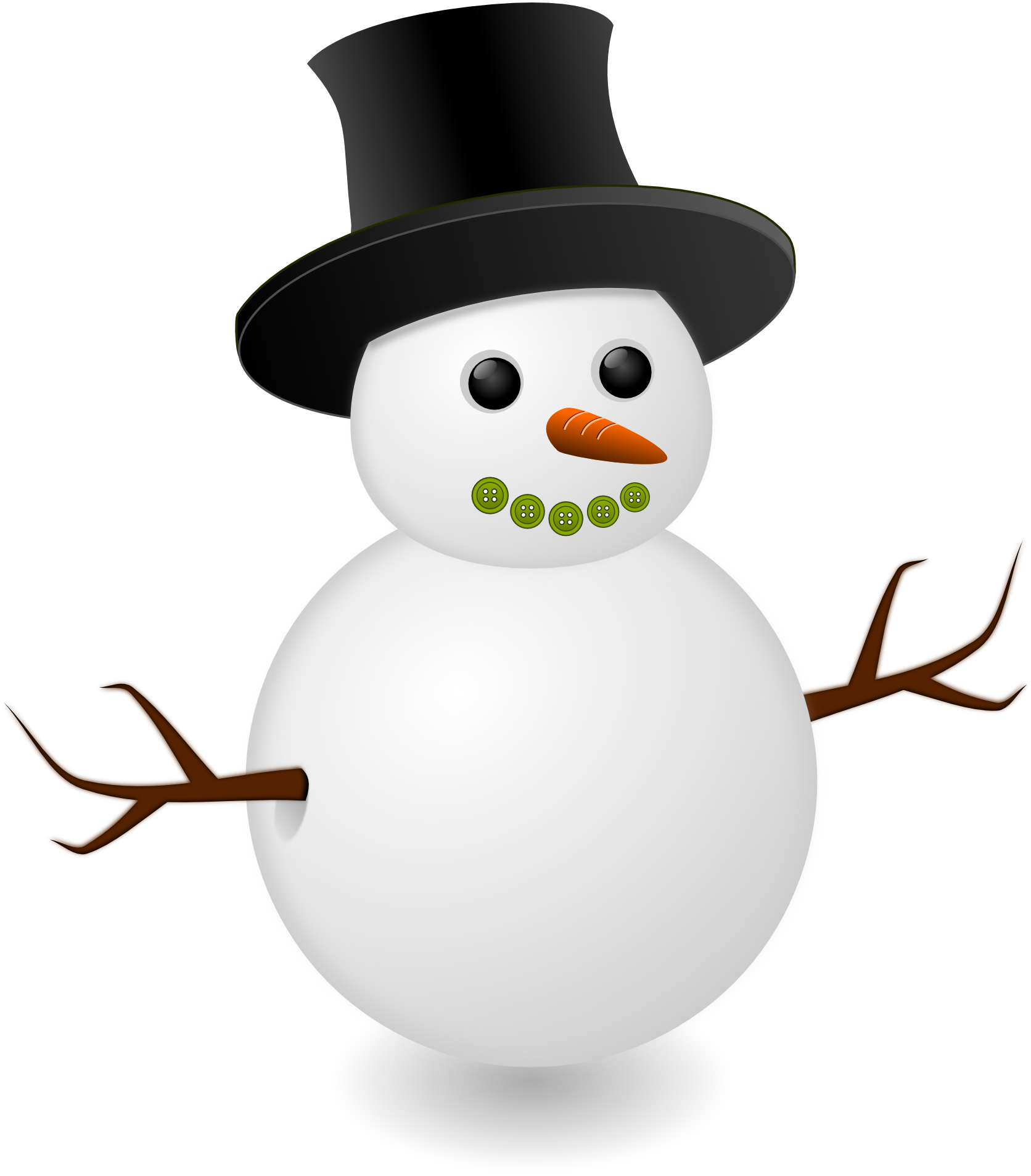 Classic Snowman Clipart