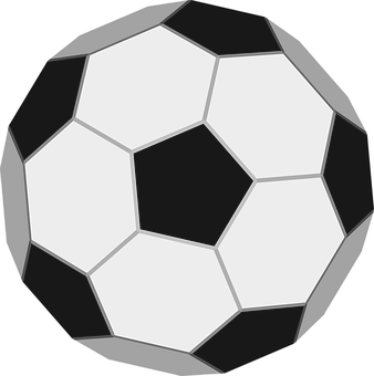 Classic Soccer Ball Icon PNG with transparent background