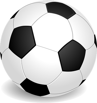 Classic Soccer Ball Illustration PNG with transparent background