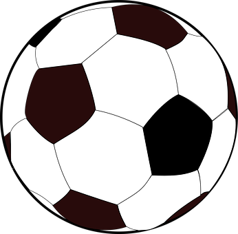 Classic Soccer Ball Illustration PNG with transparent background