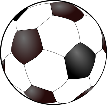 Classic Soccer Ball Illustration PNG with transparent background