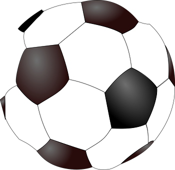 Classic Soccer Ball Illustration PNG with transparent background