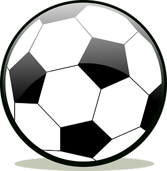 Classic Soccer Ball Illustration PNG with transparent background