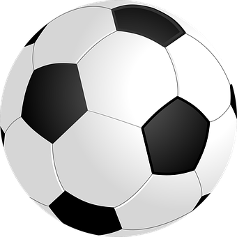 Classic Soccer Ball Illustration PNG with transparent background