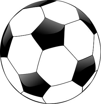 Classic Soccer Ball Illustration PNG with transparent background