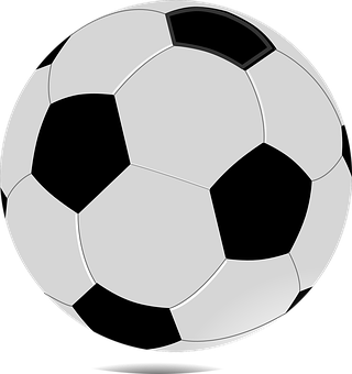 Classic Soccer Ball Illustration PNG with transparent background