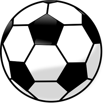 Classic Soccer Ball Vector Illustration PNG with transparent background