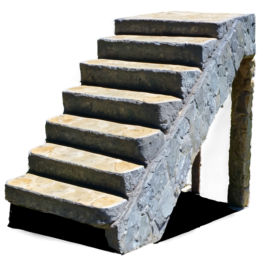 Classic Stone Staircase Png 12