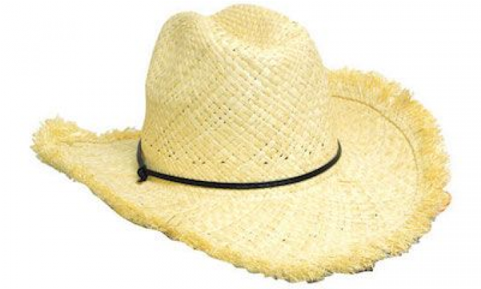 Classic Straw Hat Isolated