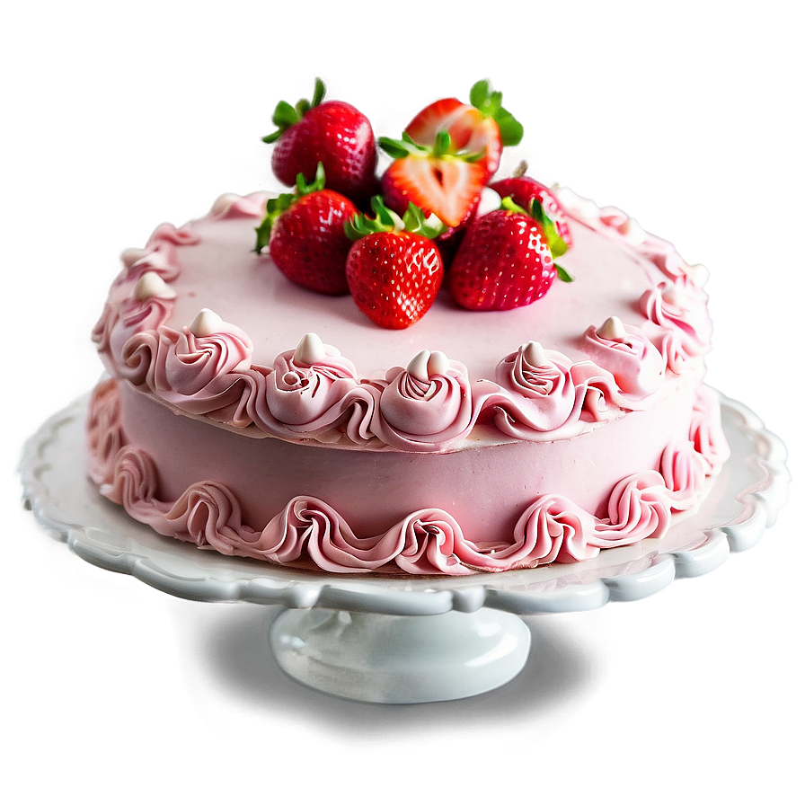 Classic Strawberry Cake Png Vdt