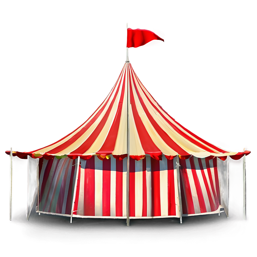 Classic Striped Carnival Tent Png Wlf