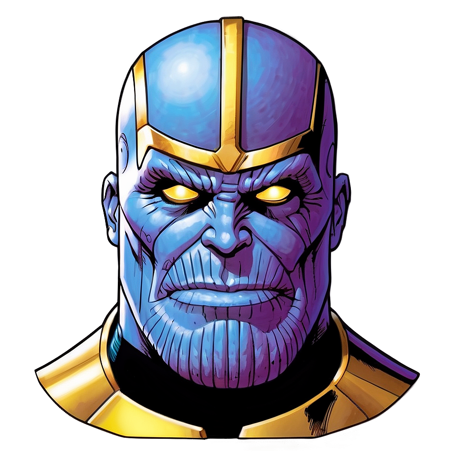 Classic Thanos Comic Art Png 05212024