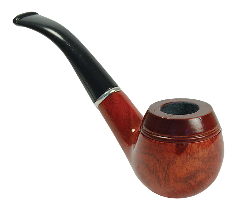 Classic Tobacco Pipe PNG with transparent background