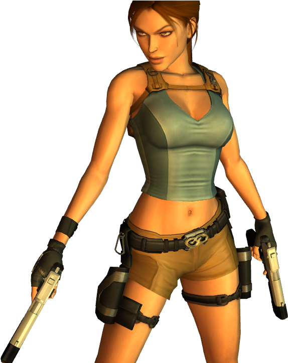 Classic Tomb Raider Lara Croft Pose