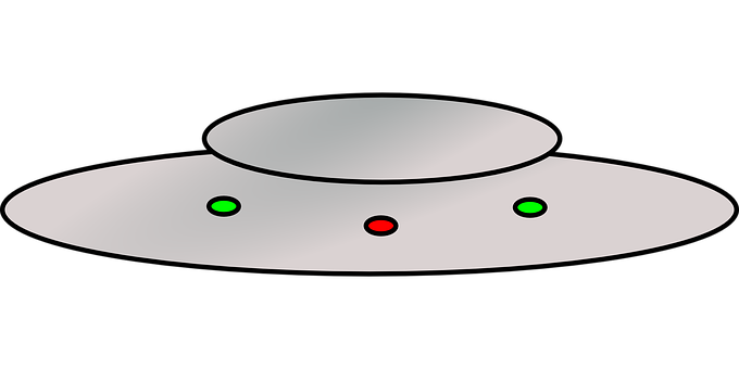 Classic U F O Graphic PNG with transparent background