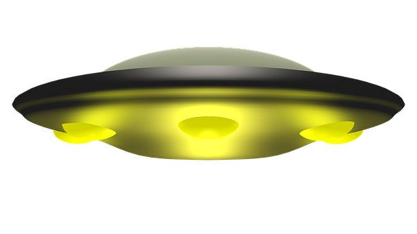 Classic U F O Illustration PNG with transparent background