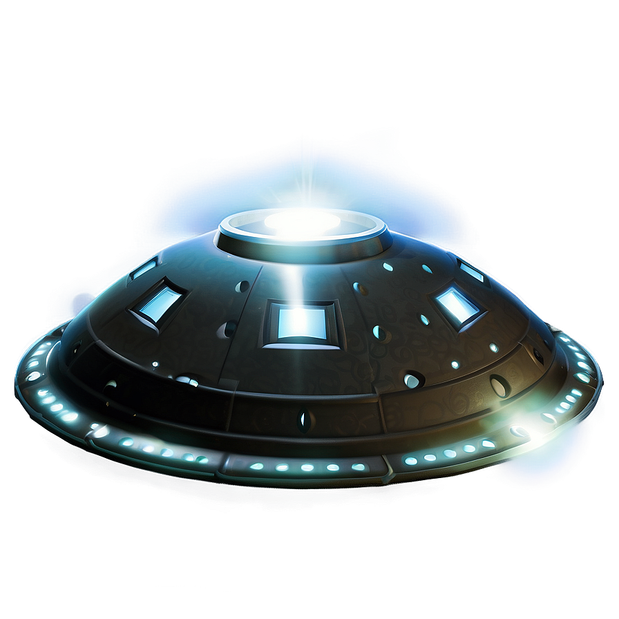 Classic UFO Flying Saucer PNG 06202024 PNG image with a transparent background, free high-resolution download