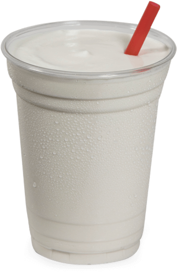 Vanille Thick Shake - Vanilla Milkshake In Plastic Cup, HD Png Download PNG with transparent background