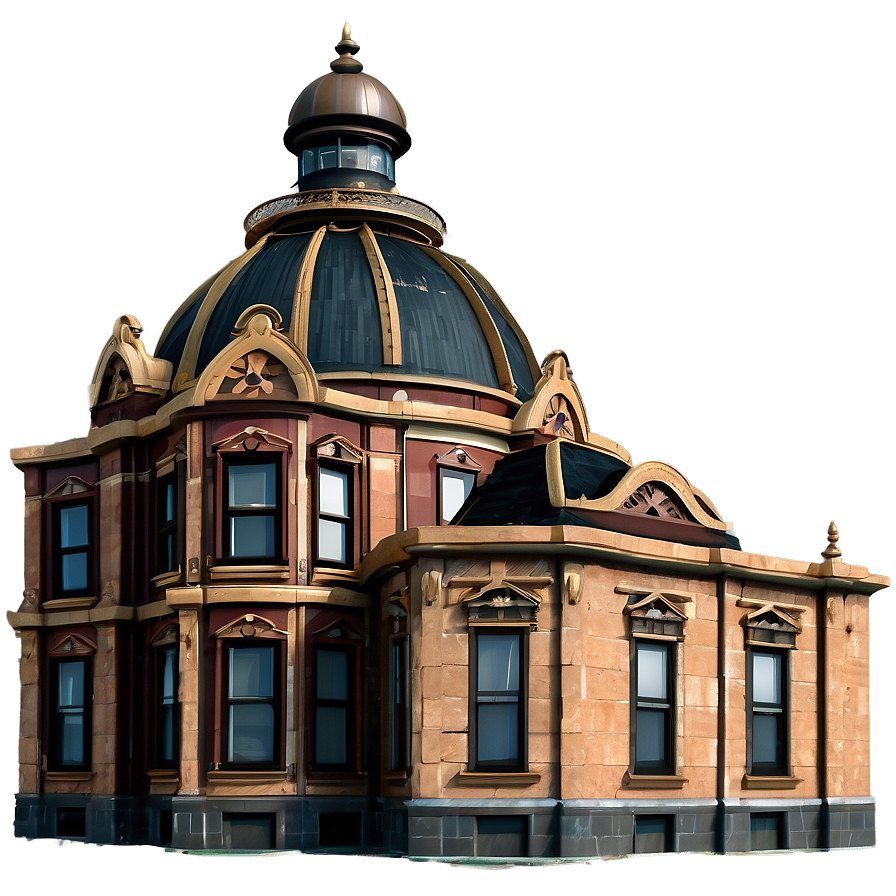 Classic Victorian Building PNG 5 PNG with transparent background
