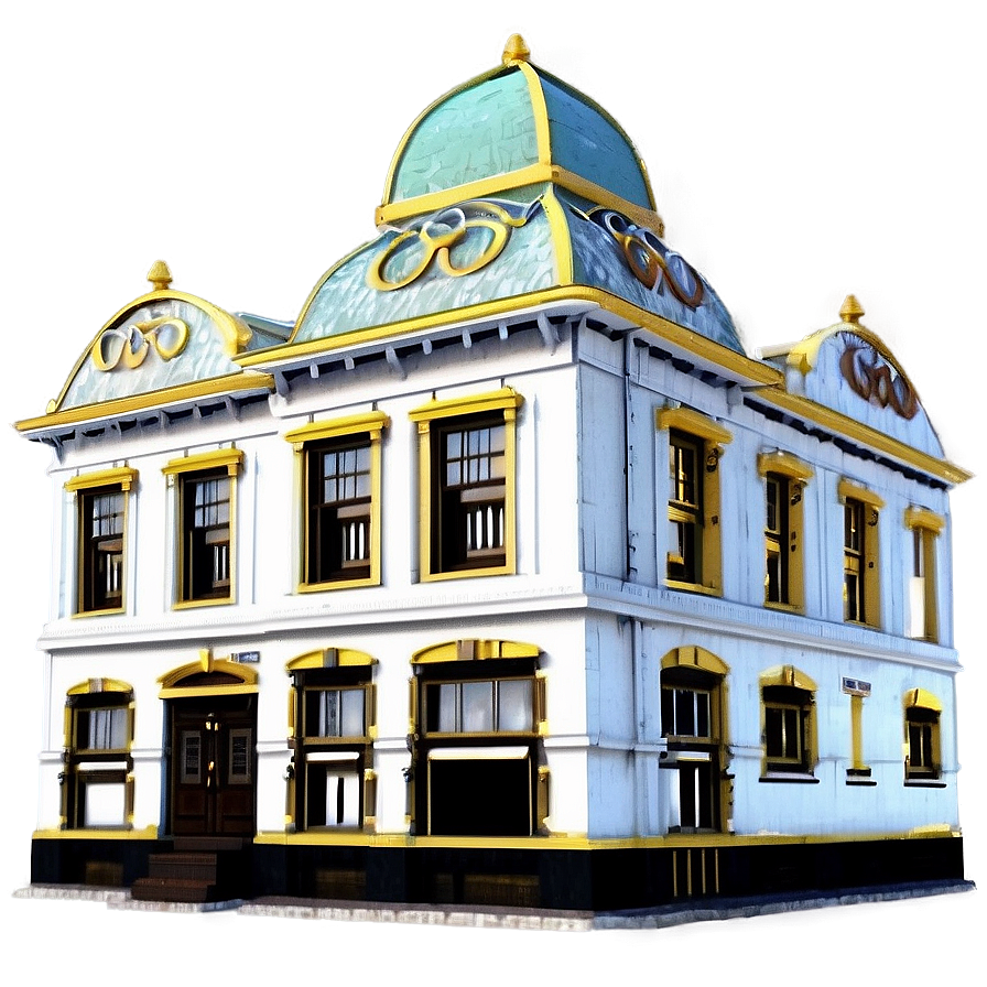 Classic Victorian Building PNG fmt PNG with transparent background