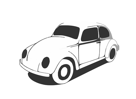 Classic Volkswagen Beetle Illustration