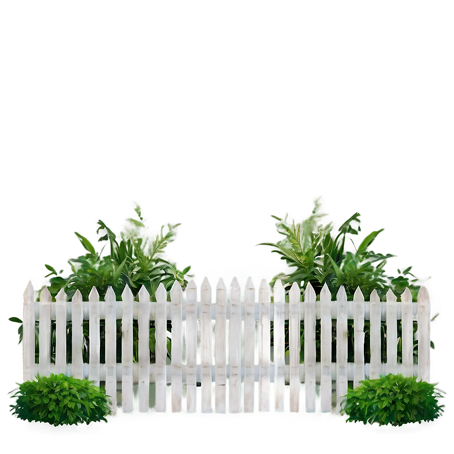 Classic White Fence Design Png 96