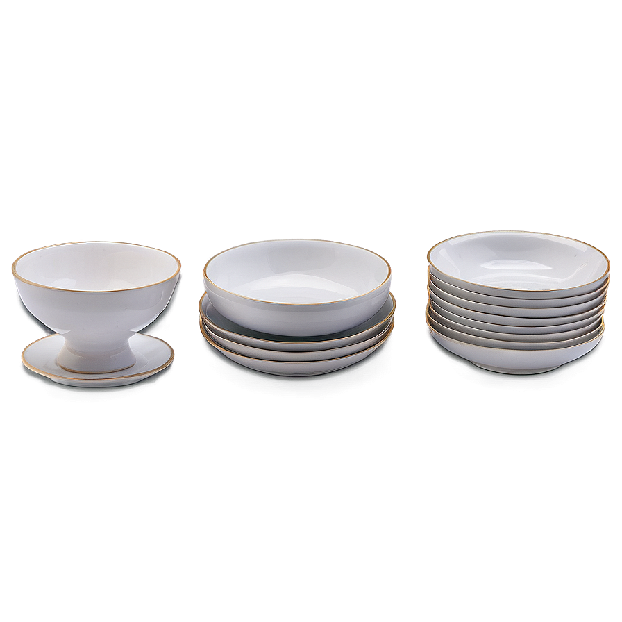 Classic White Porcelain Dishes PNG nqa5 PNG with transparent background
