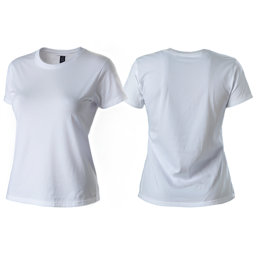 Classic White Tee Design PNG bds PNG with transparent background