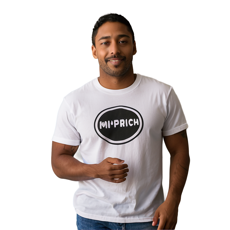 Classic White Tee Design PNG kdi90 PNG with transparent background