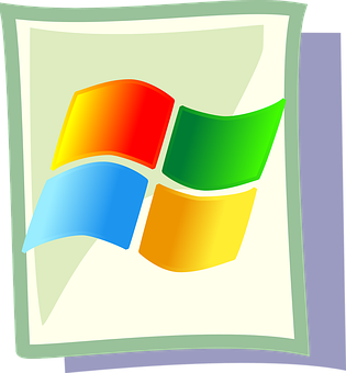 Classic Windows Logo PNG with transparent background