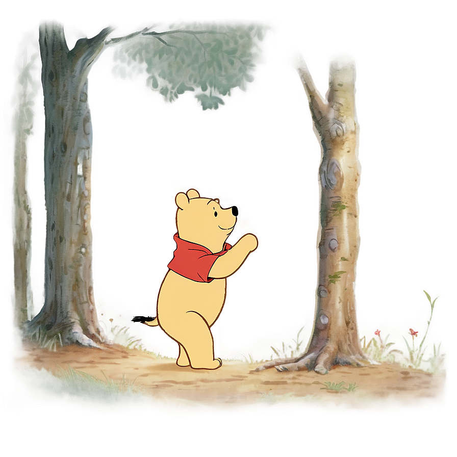 Classic Winnie the Pooh PNG fpp PNG image with a transparent background, free high-resolution download