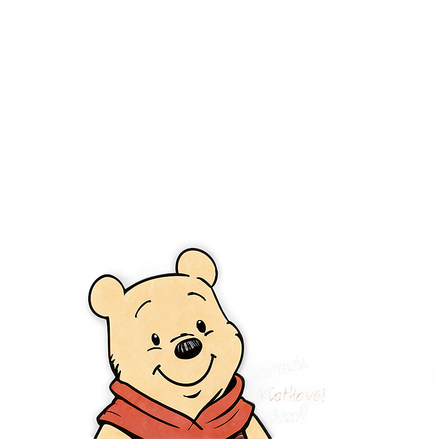 Classic Winnie The Pooh Portrait Png Osp