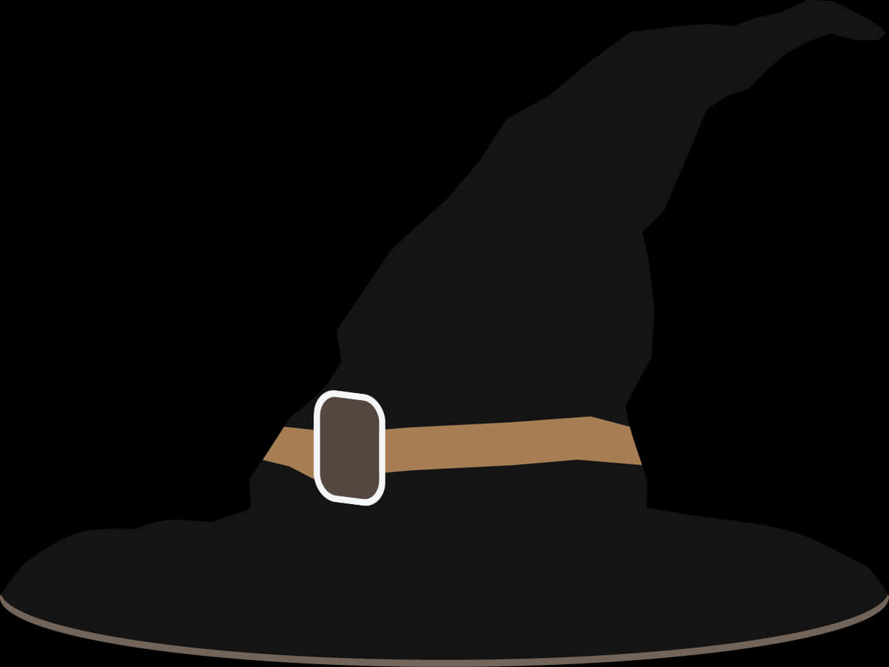 Classic Witch Hat Illustration PNG image with a transparent background, free high-resolution download