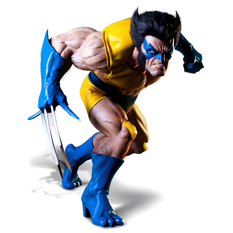 Classic Wolverine Pose PNG dsn PNG with transparent background