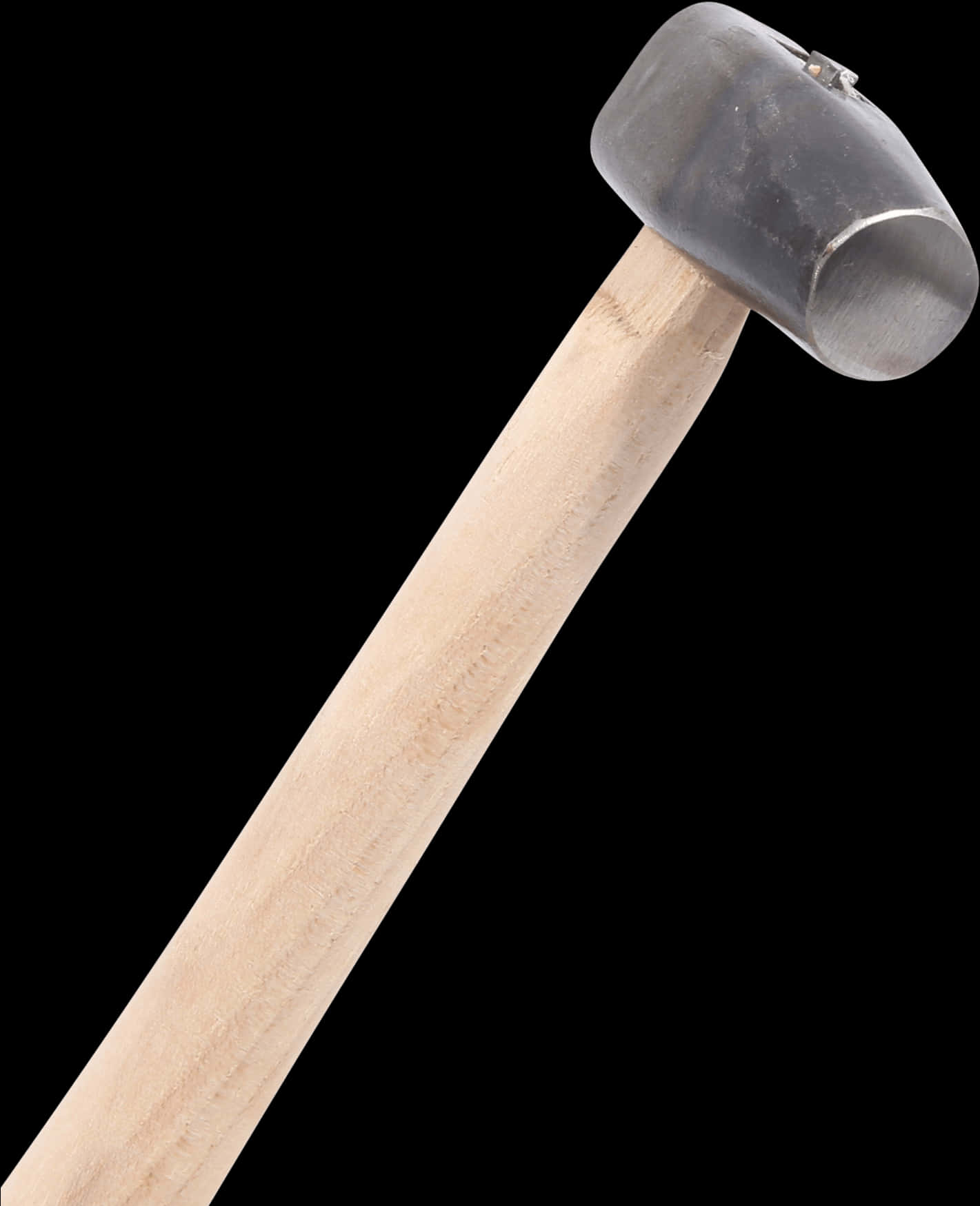 Classic Wooden Handle Hammer PNG image with a transparent background, free high-resolution download