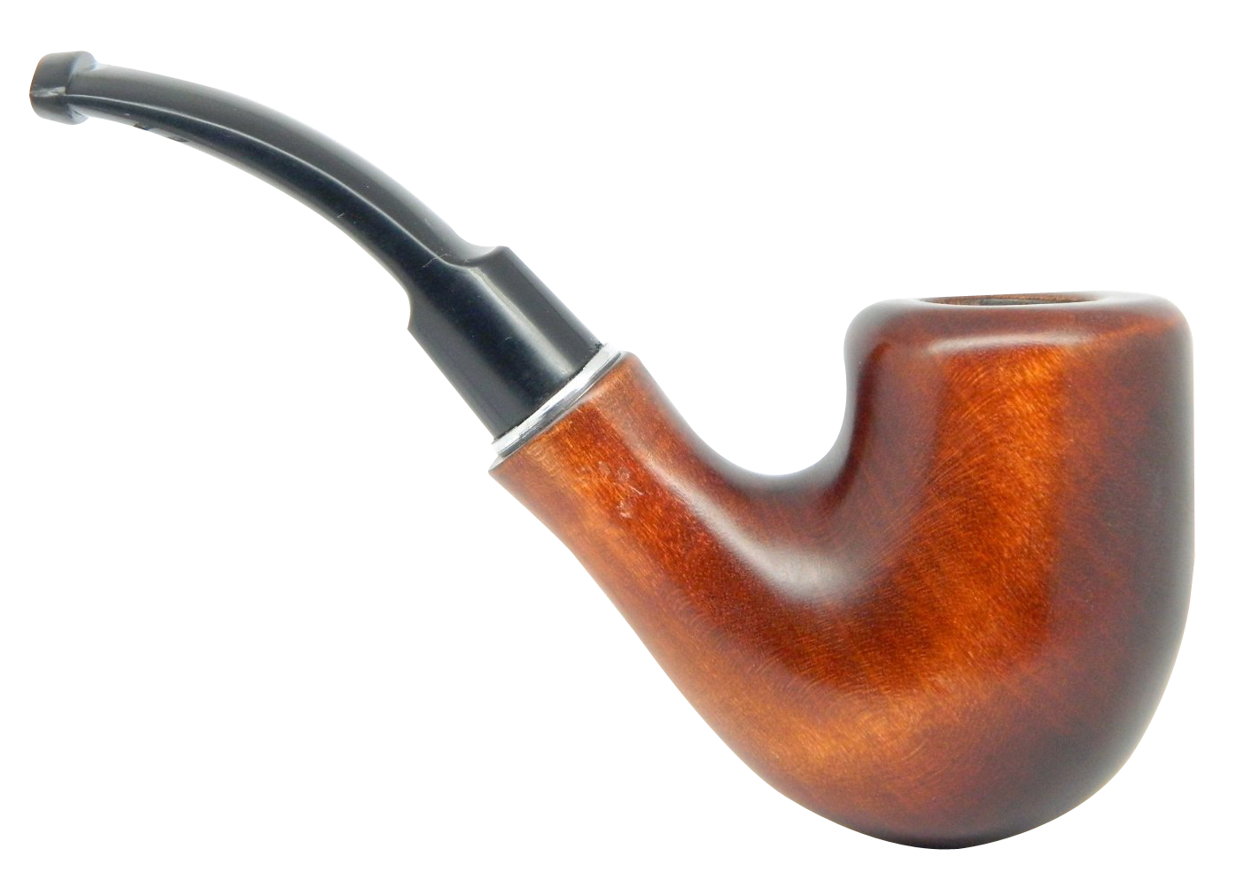 Classic Wooden Smoking Pipe PNG with transparent background
