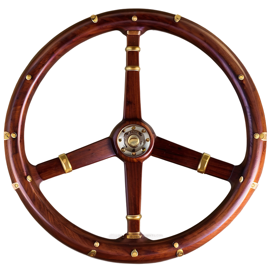 Classic Wooden Steering Wheel Png Kyy