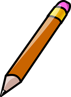 Classic Yellow Pencil Graphic PNG image with a transparent background, free high-resolution download