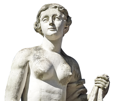 Classical Marble Statue Torso PNG with transparent background