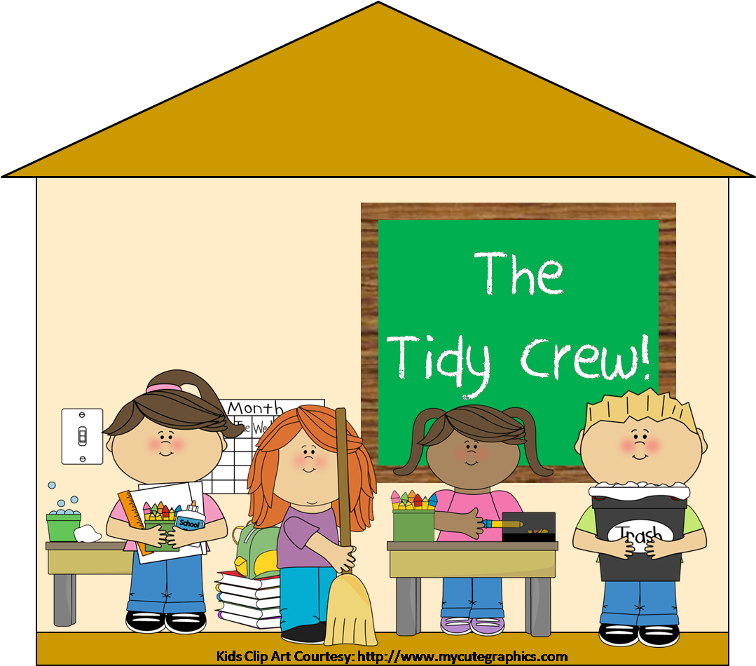 Classroom Clean Up Clipart - Clean Up Classroom Clipart, HD Png Download PNG with transparent background