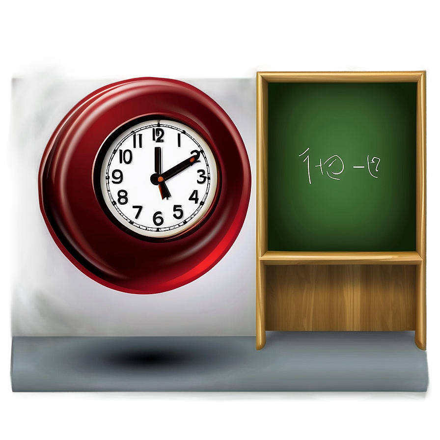 Classroom Clock Clipart Png 06262024