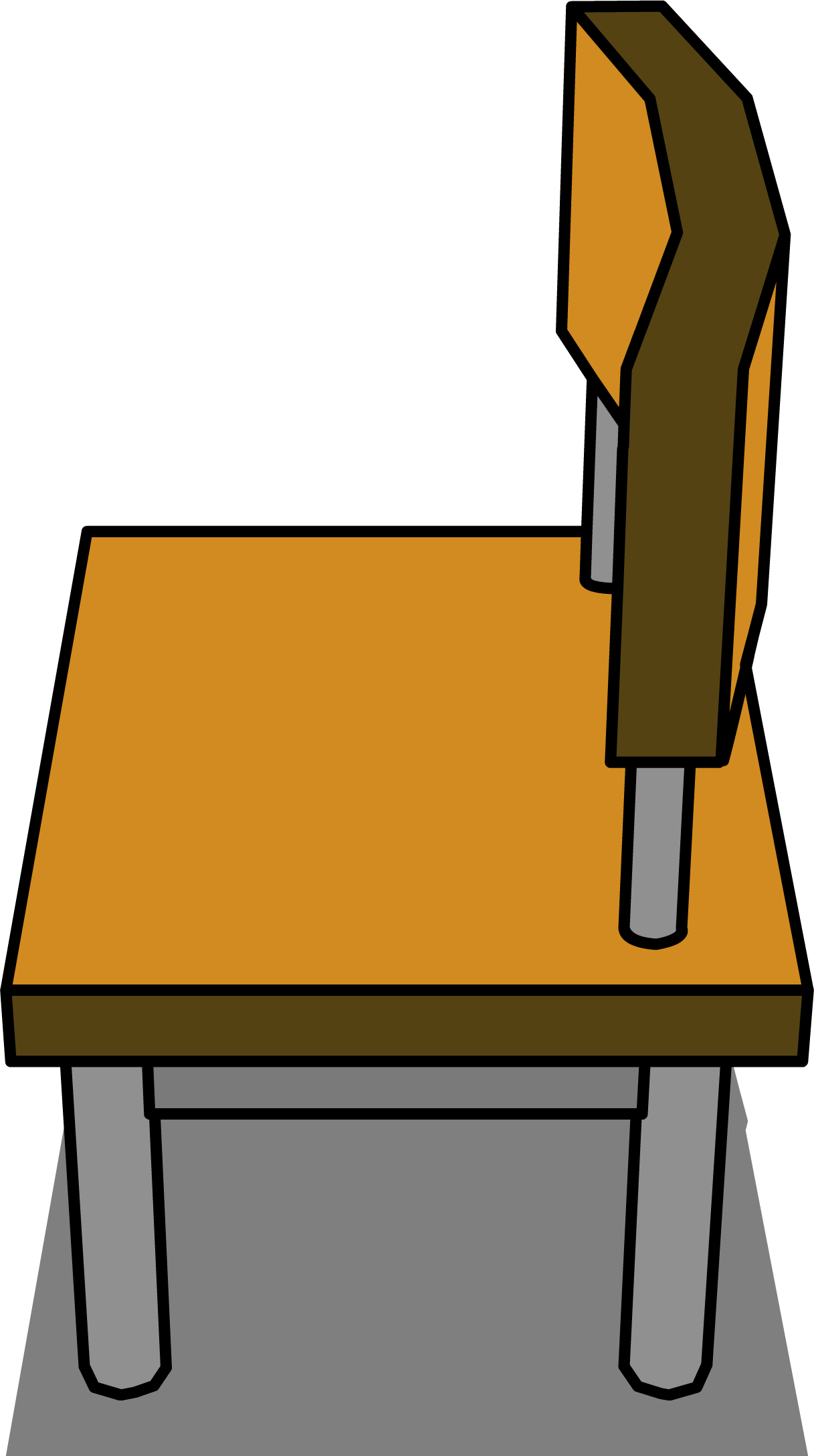 Classroom Deskand Chair Illustration