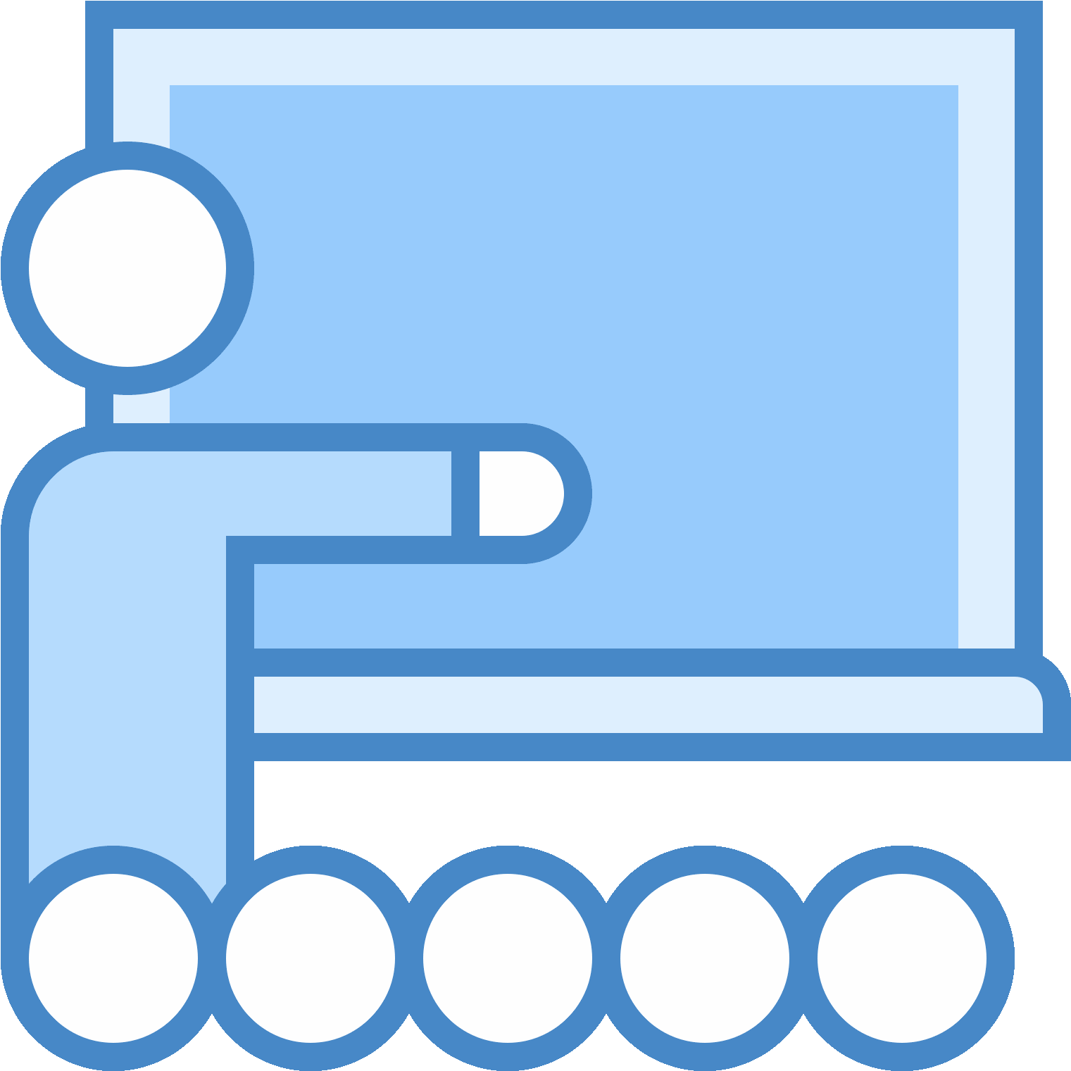 This Icon Represents A Classroom And Shows A Teacher, HD Png Download PNG with transparent background