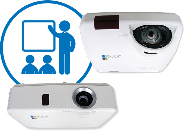 The P9 Classroom Interactive Projectors - Short Projector Interactive Boxlight, HD Png Download PNG with transparent background